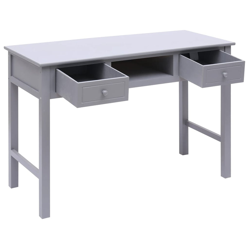 vidaXL Writing Desk Black 110x45x76 cm Wood