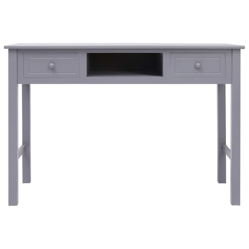 vidaXL Writing Desk Black 110x45x76 cm Wood