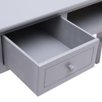 vidaXL Writing Desk Black 110x45x76 cm Wood