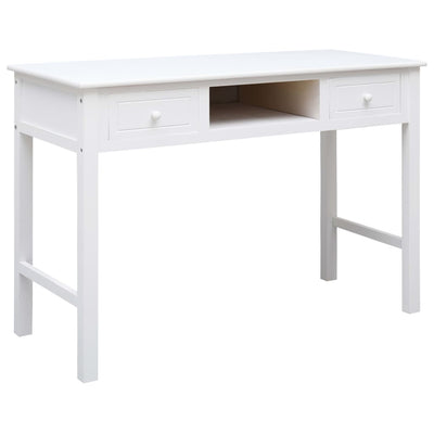 vidaXL Writing Desk Black 110x45x76 cm Wood