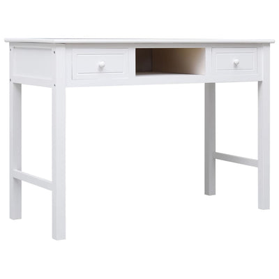 vidaXL Writing Desk Black 110x45x76 cm Wood