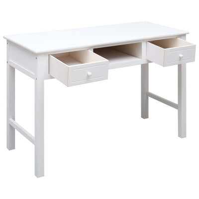 vidaXL Writing Desk Black 110x45x76 cm Wood