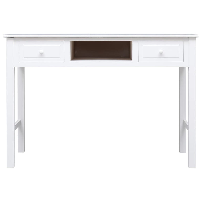 vidaXL Writing Desk Black 110x45x76 cm Wood