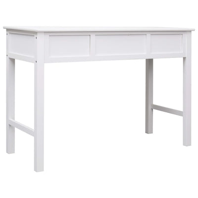 vidaXL Writing Desk Black 110x45x76 cm Wood