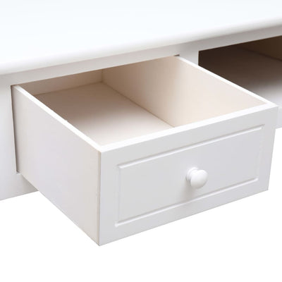 vidaXL Writing Desk Black 110x45x76 cm Wood