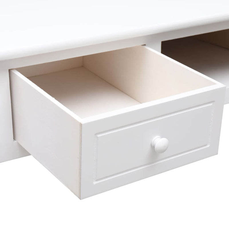vidaXL Writing Desk Black 110x45x76 cm Wood