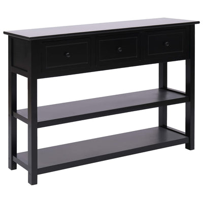 vidaXL Sideboard Black 115x30x76 cm Wood
