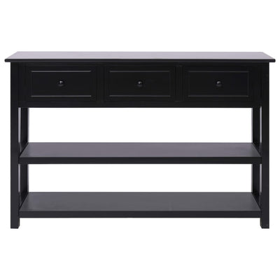 vidaXL Sideboard Black 115x30x76 cm Wood