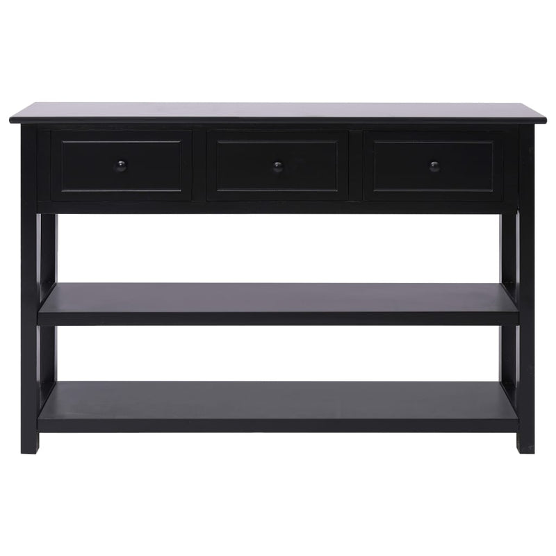 vidaXL Sideboard Black 115x30x76 cm Wood