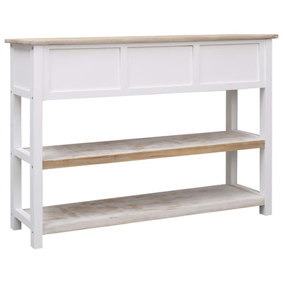 vidaXL Sideboard Antique White 115x30x76 cm Wood
