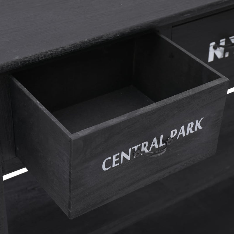 vidaXL Sideboard Antique White 115x30x76 cm Wood