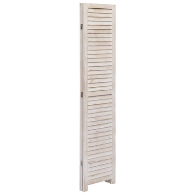 vidaXL 3-Panel Room Divider White 105x165 cm Wood