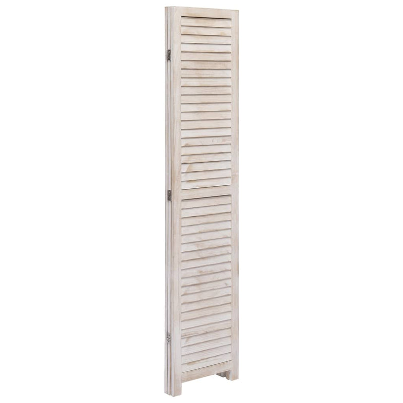 vidaXL 3-Panel Room Divider White 105x165 cm Wood