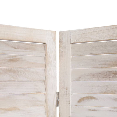 vidaXL 4-Panel Room Divider White 140x165 cm Wood