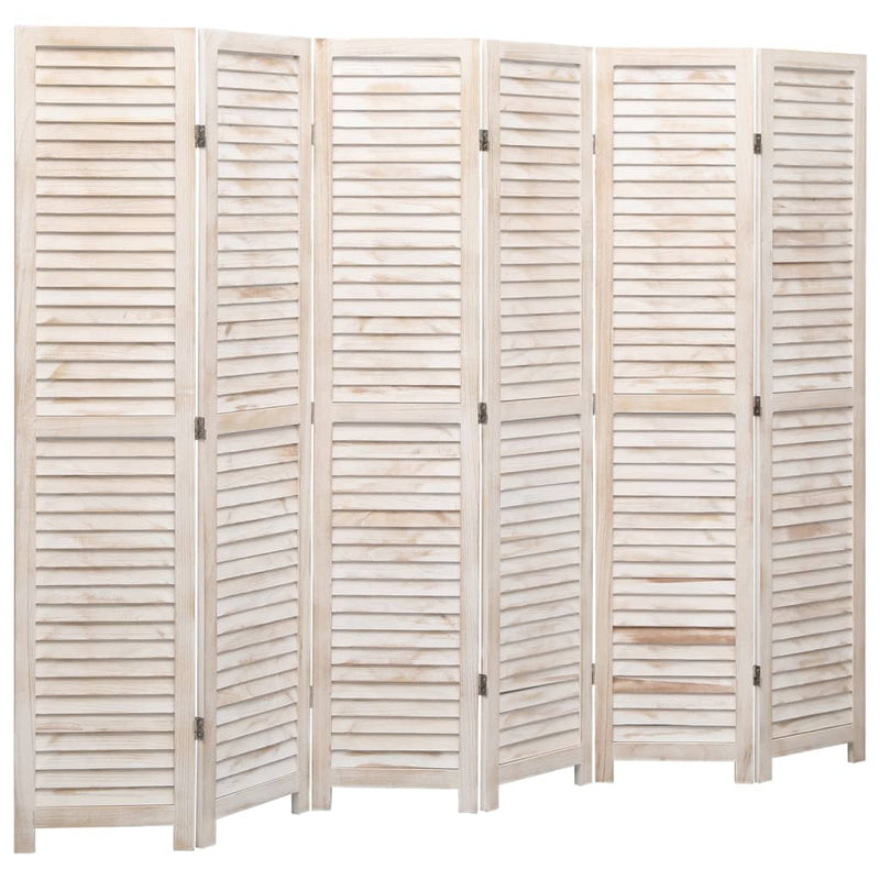 vidaXL 6-Panel Room Divider 210x165 cm Wood