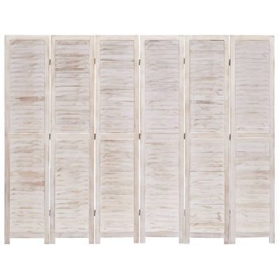 vidaXL 6-Panel Room Divider 210x165 cm Wood