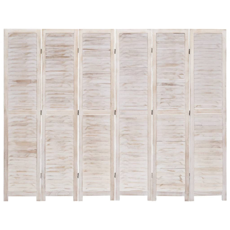 vidaXL 6-Panel Room Divider 210x165 cm Wood