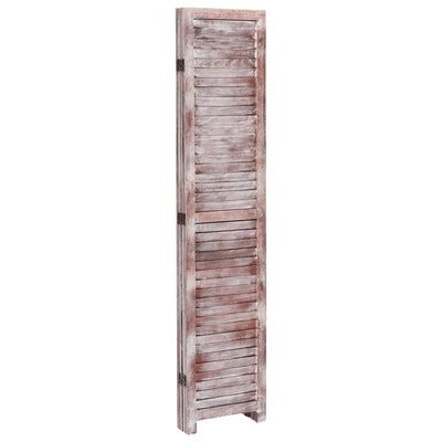 vidaXL 4-Panel Room Divider White 140x165 cm Wood