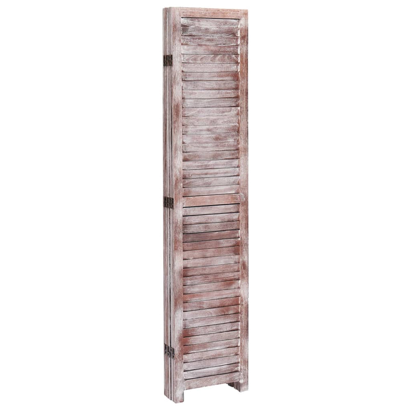 vidaXL 5-Panel Room Divider White 175x165 cm Wood