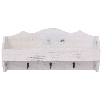 vidaXL Wall Mounted Coat Rack Grey 50x10x23 cm Wood