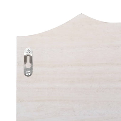 vidaXL Wall Mounted Coat Rack Grey 50x10x23 cm Wood