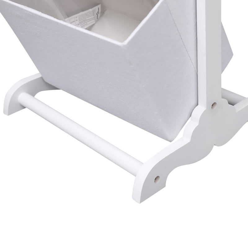 vidaXL 4-Layer Basket Rack Flower 35x35x125 cm Wood