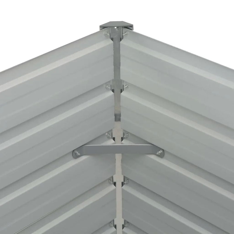 vidaXL Raised Garden Bed Anthracite 160x80x77 cm Galvanised Steel
