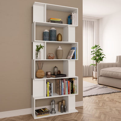 vidaXL Book Cabinet/Room Divider Sonoma Oak 80x24x192 cm Engineered Wood