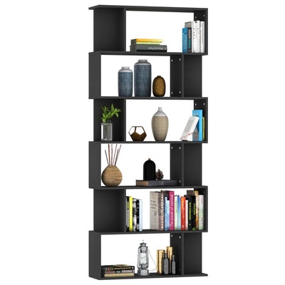 vidaXL Book Cabinet/Room Divider Sonoma Oak 80x24x192 cm Engineered Wood