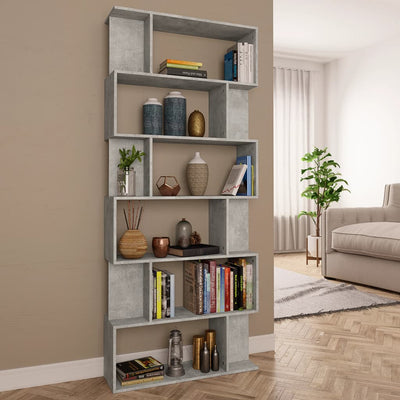 vidaXL Book Cabinet/Room Divider Sonoma Oak 80x24x192 cm Engineered Wood