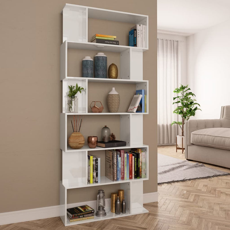 vidaXL Book Cabinet/Room Divider Sonoma Oak 80x24x192 cm Engineered Wood