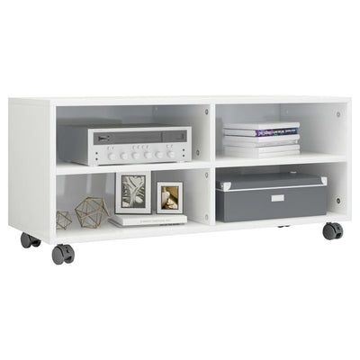 vidaXL TV Cabinet with Castors Sonoma Oak 90x35x35 cm Engineered Wood
