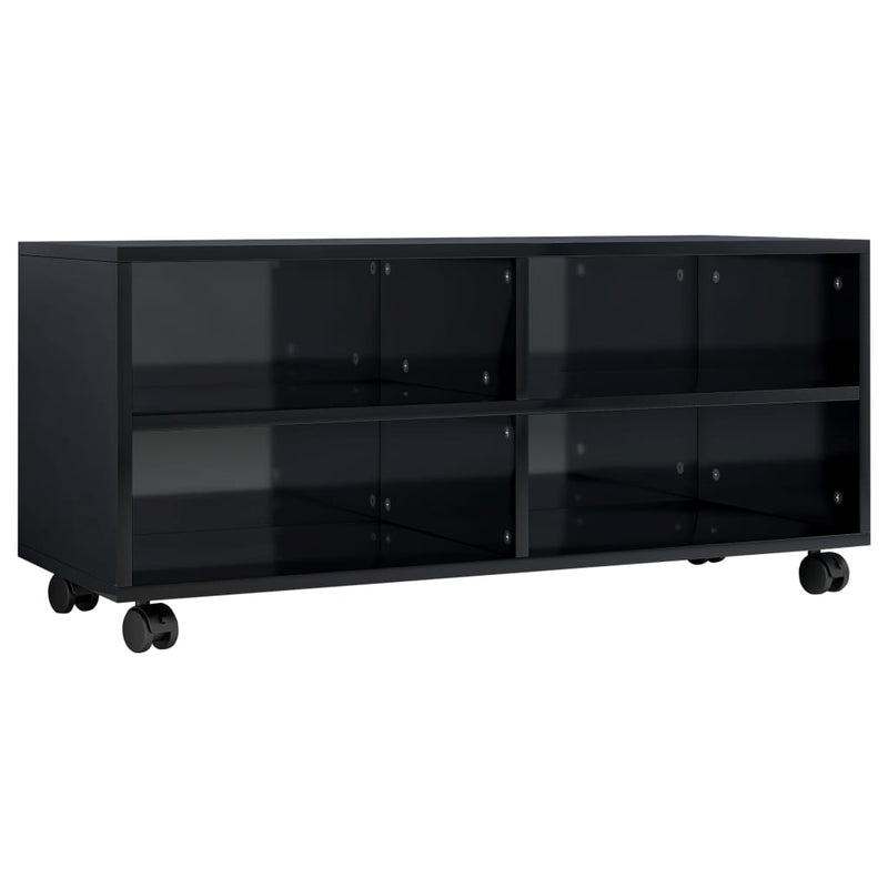 vidaXL TV Cabinet with Castors Sonoma Oak 90x35x35 cm Engineered Wood
