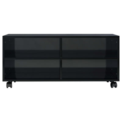 vidaXL TV Cabinet with Castors Sonoma Oak 90x35x35 cm Engineered Wood