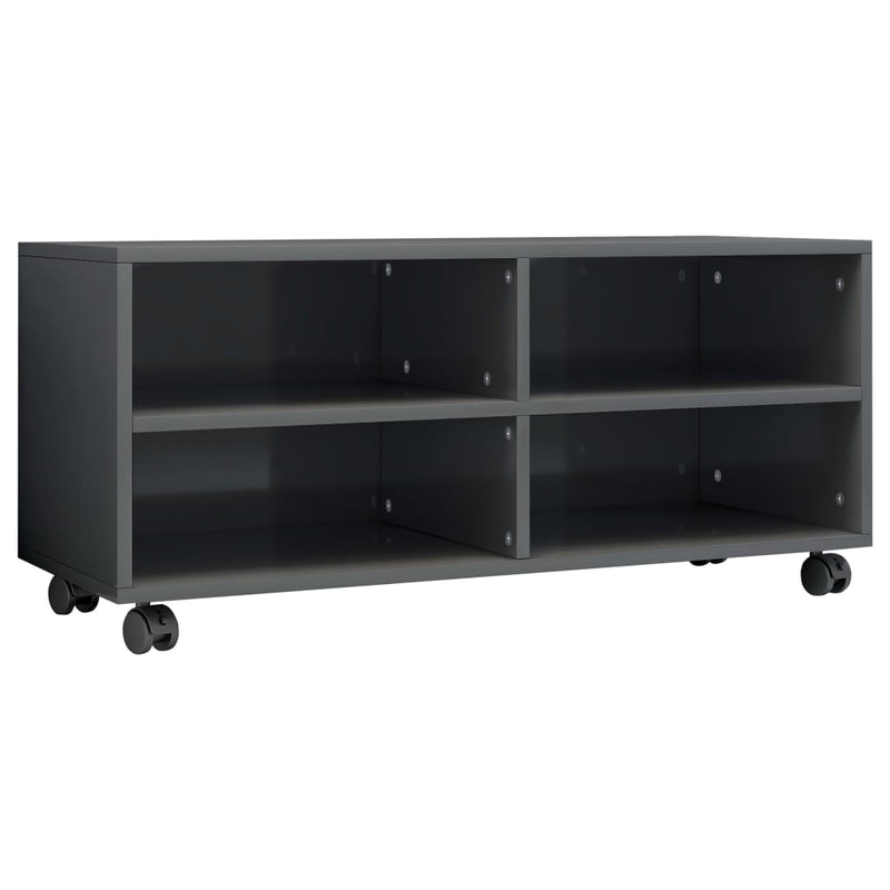 vidaXL TV Cabinet with Castors Sonoma Oak 90x35x35 cm Engineered Wood