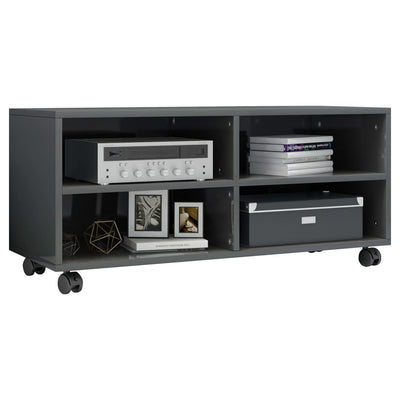 vidaXL TV Cabinet with Castors Sonoma Oak 90x35x35 cm Engineered Wood