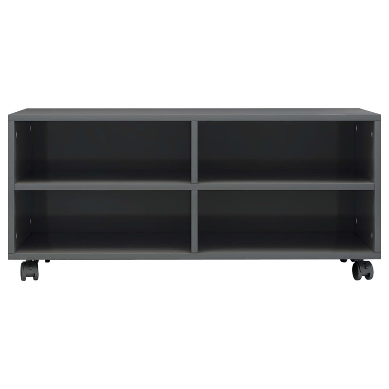 vidaXL TV Cabinet with Castors Sonoma Oak 90x35x35 cm Engineered Wood