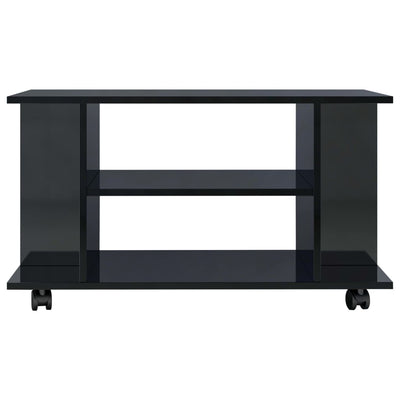 vidaXL TV Cabinet with Castors Sonoma Oak 80x40x45 cm Engineered Wood