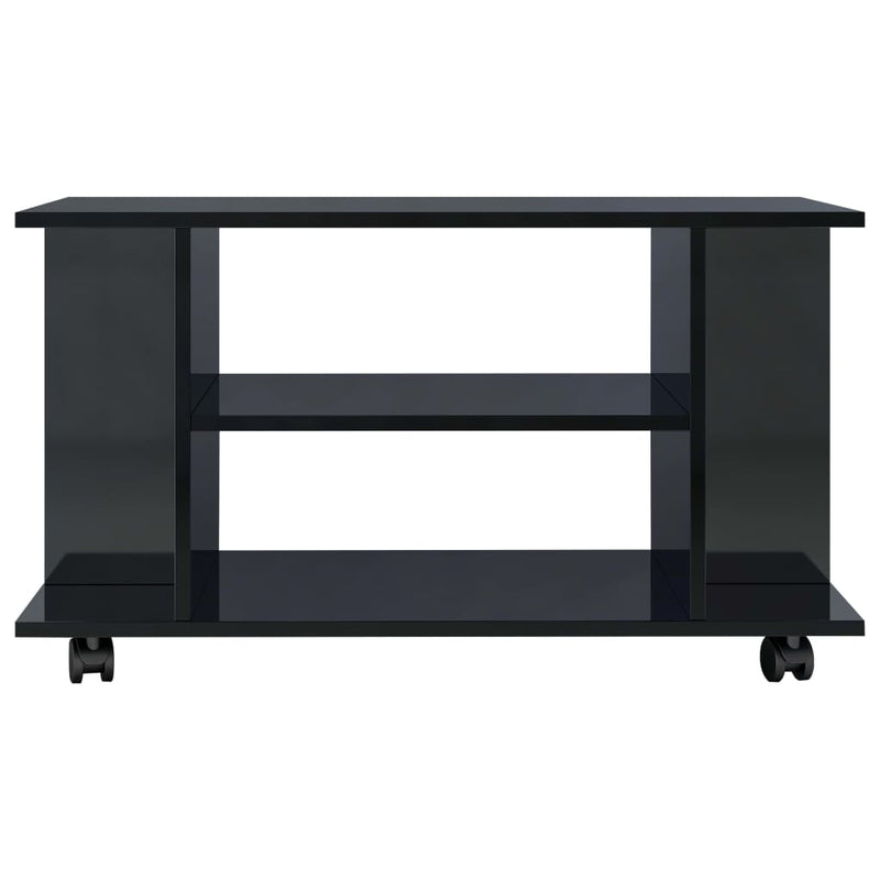 vidaXL TV Cabinet with Castors Sonoma Oak 80x40x45 cm Engineered Wood