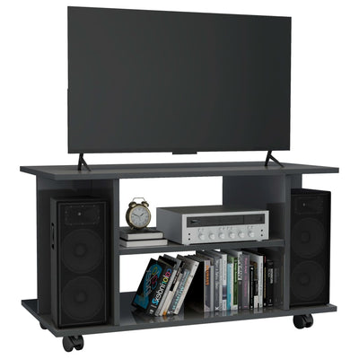 vidaXL TV Cabinet with Castors Sonoma Oak 80x40x45 cm Engineered Wood