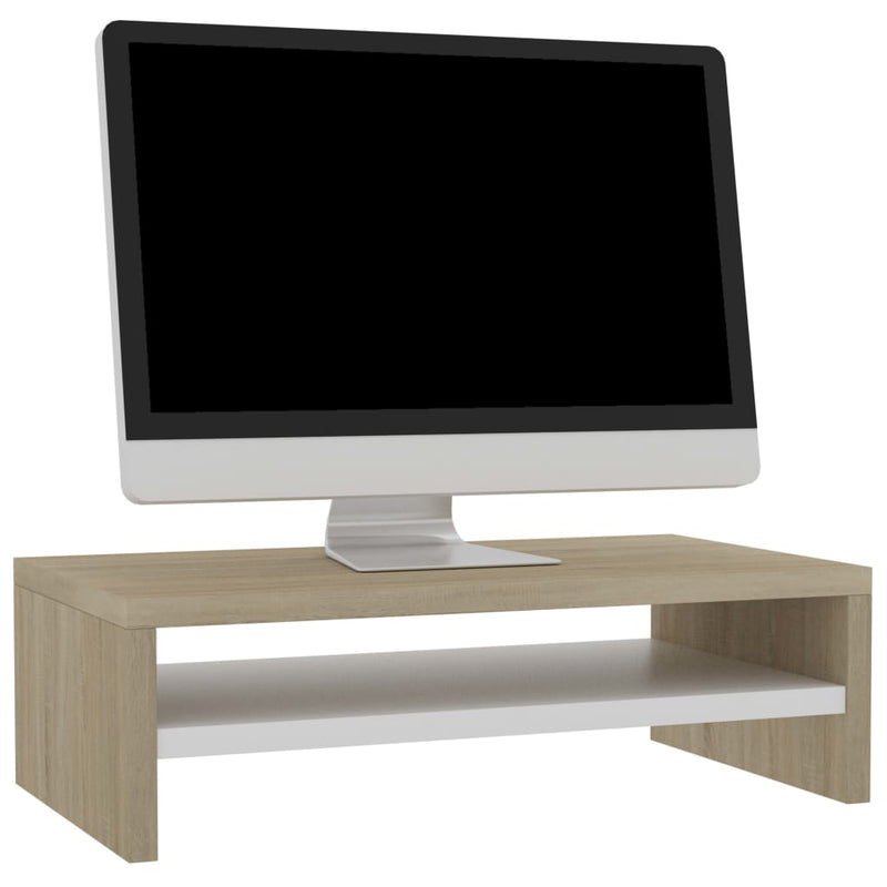 vidaXL Monitor Stand Sonoma Oak 42x24x13 cm Engineered Wood