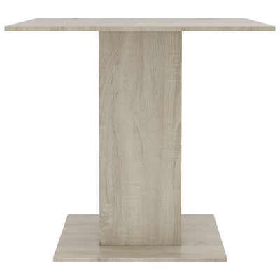 vidaXL Dining Table Sonoma Oak 80x80x75 cm Engineered Wood