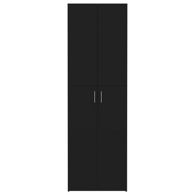 vidaXL Office Cabinet Black 60x32x190 cm Engineered Wood