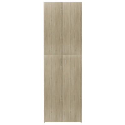 vidaXL Office Cabinet Black 60x32x190 cm Engineered Wood