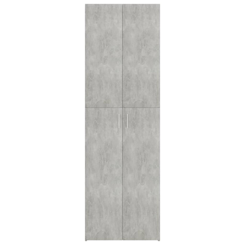 vidaXL Office Cabinet Black 60x32x190 cm Engineered Wood