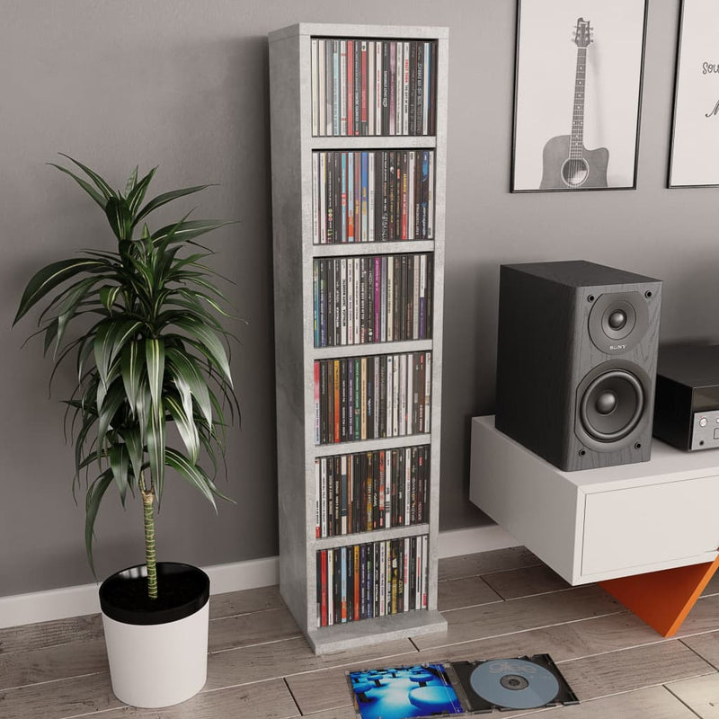 vidaXL CD Cabinet Sonoma Oak 21x20x88 cm Engineered Wood