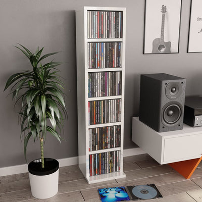 vidaXL CD Cabinet Sonoma Oak 21x20x88 cm Engineered Wood