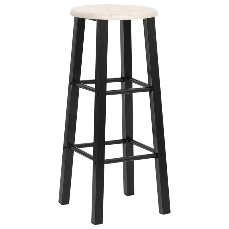 vidaXL Bar Stools 2 pcs Anthracite MDF