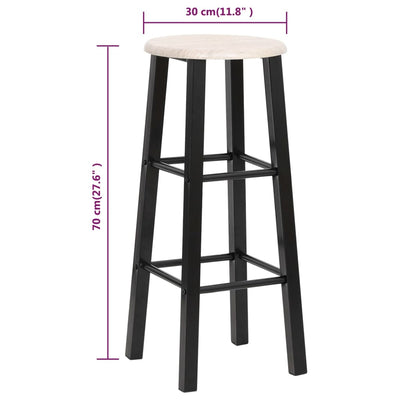 vidaXL Bar Stools 2 pcs Anthracite MDF