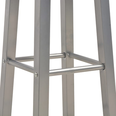 vidaXL 3 Piece Bar Set Wood and Steel Black